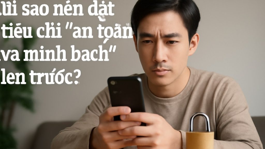 Vì sao nên đặt tiêu chí “an toàn và minh bạch” lên trước? Minh họa: Vì sao nên đặt tiêu chí “an toàn và minh bạch” lên trước?