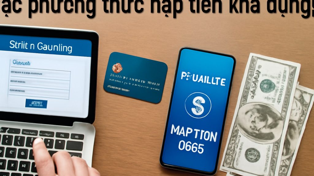 Minh họa: Các phương thức nạp tiền khả dụng
