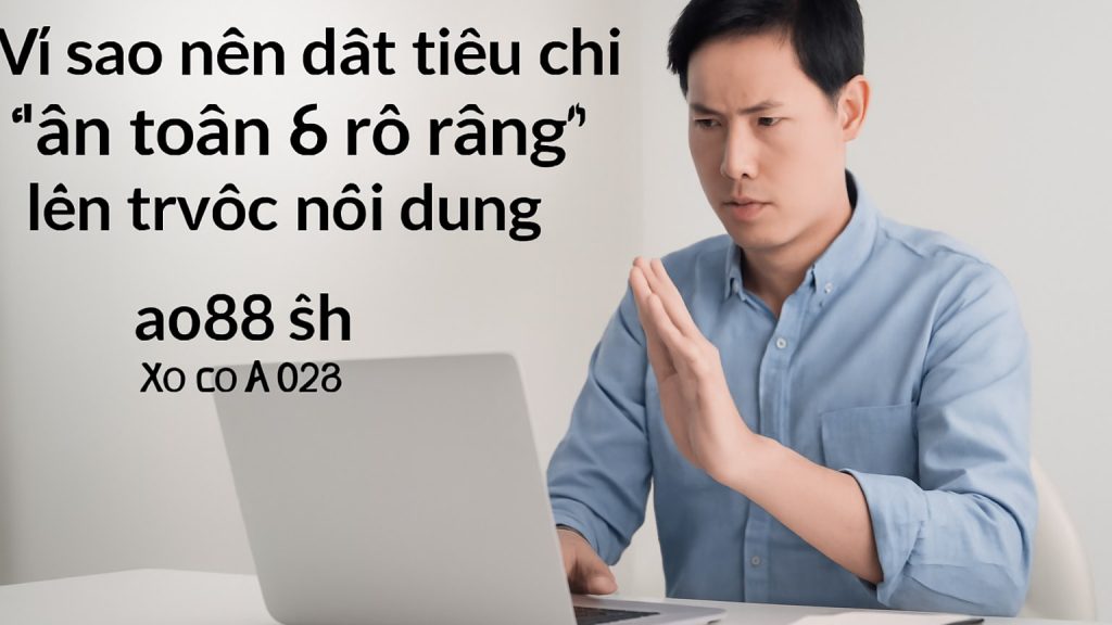 Minh họa: Vì sao nên đặt tiêu chí “an toàn & rõ ràng” lên trước nội dung