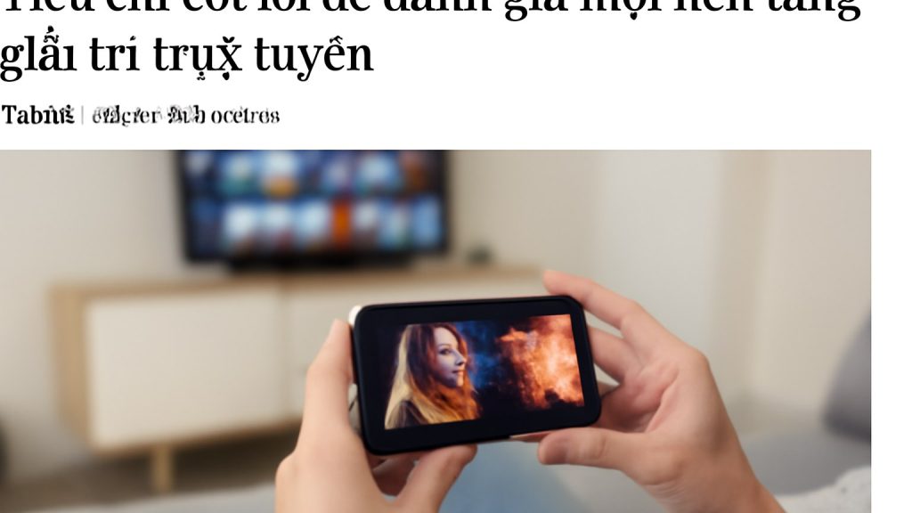 Tiêu chí cốt lõi để đánh giá một nền tảng giải trí trực tuyến Minh họa: Tiêu chí cốt lõi để đánh giá một nền tảng giải trí trực tuyến